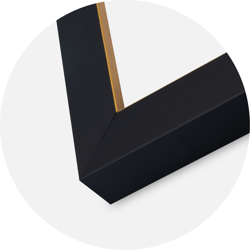 Πλαίσιο Sussex Ακρυλικό γυαλί Μαύρο/Χρυσό 30x30 cm