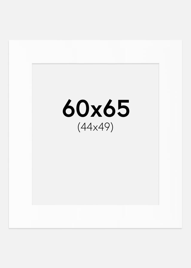 Πασπαρτού Λευκό Πρότυπο (Λευκός Πυρήνας) 60x65 cm (44x49)