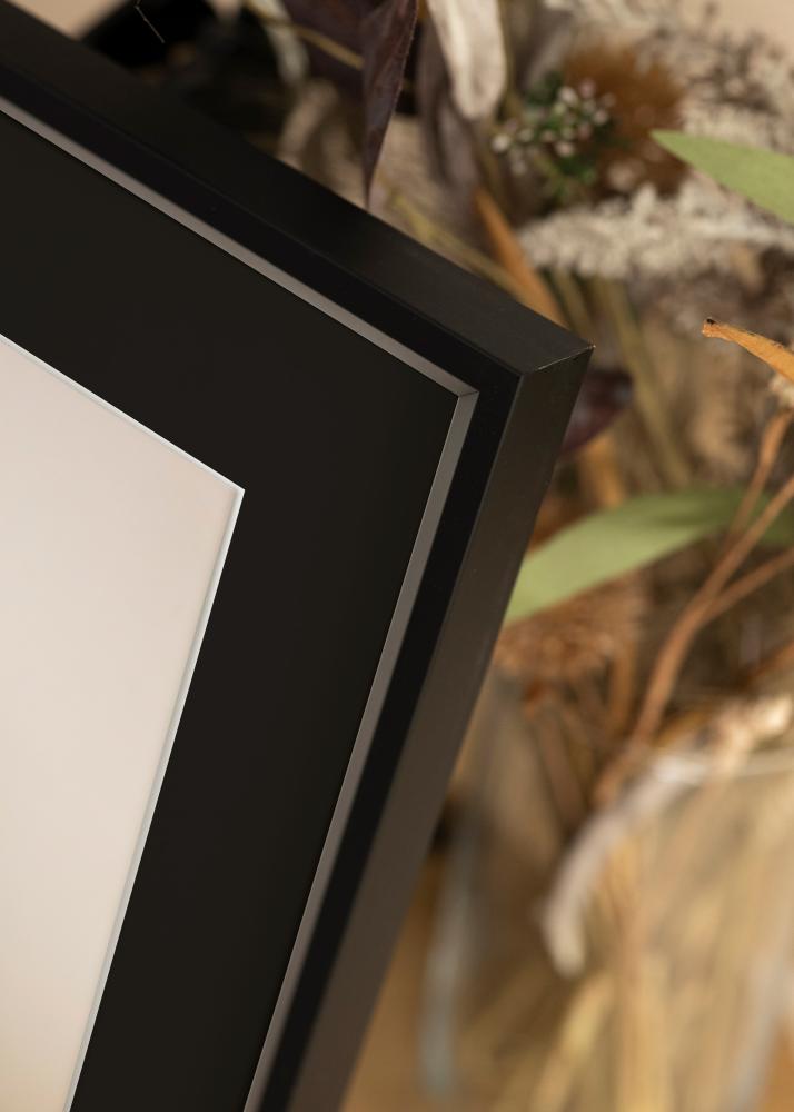 Πλαίσιο Globe Μαύρος 50x60 cm - Πασπαρτού Μαύρος 35x45 cm