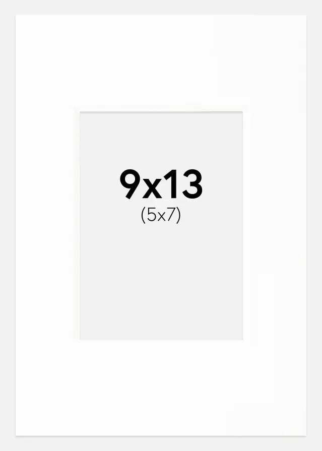 Πασπαρτού Canson Λευκό Λευκό πυρήνας 9x13 cm (5x7)