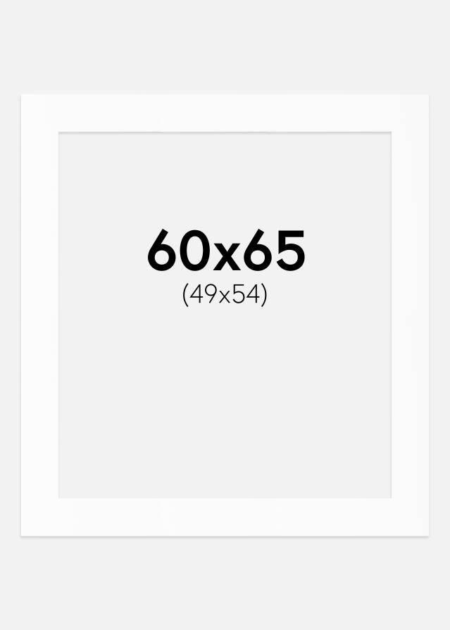 Πασπαρτού Λευκό Πρότυπο (Λευκός Πυρήνας) 60x65 cm (49x54)