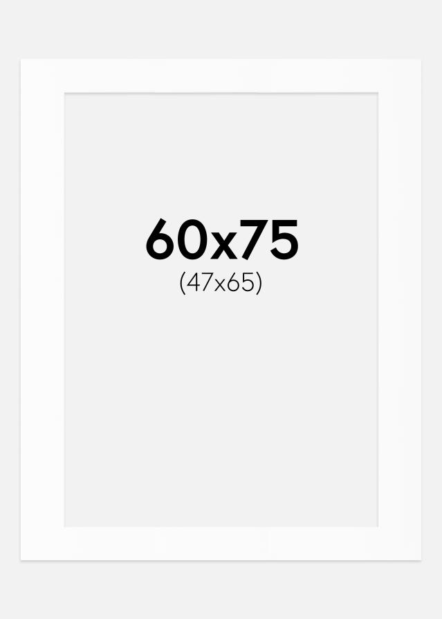 Πασπαρτού Λευκό Πρότυπο (Λευκός Πυρήνας) 60x75 cm (47x65)