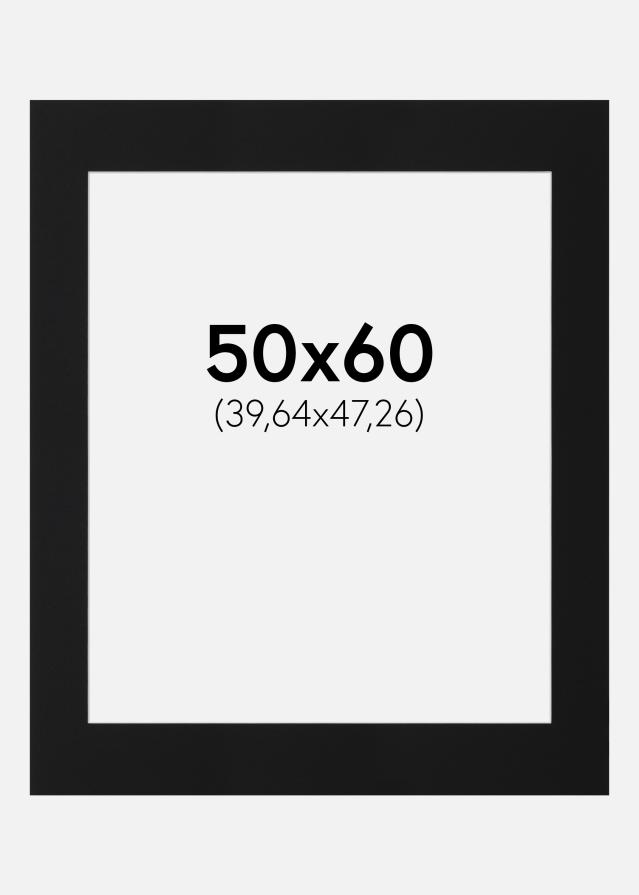 Πασπαρτού Μαύρο Πρότυπο (Λευκός Πυρήνας) 50x60 cm (39,64x47,26)