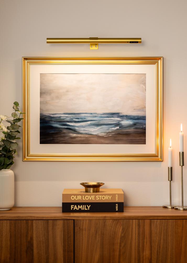 KAILA Halo Μπαταριοκίνητος Φωτισμός Πίνακα 50 cm - Χρυσό