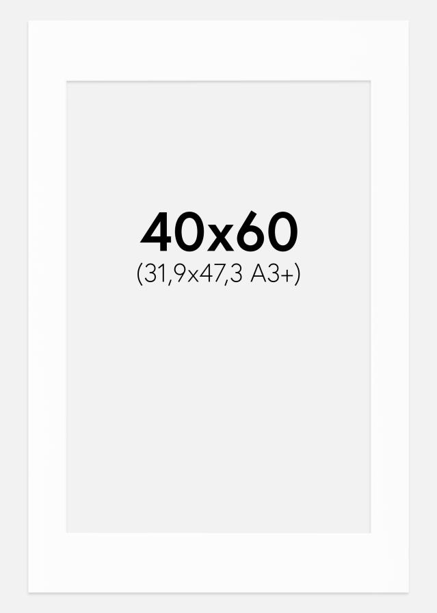 Πασπαρτού Canson Λευκό Λευκό πυρήνας 40x60 cm (31,9x47,3 - A3+)