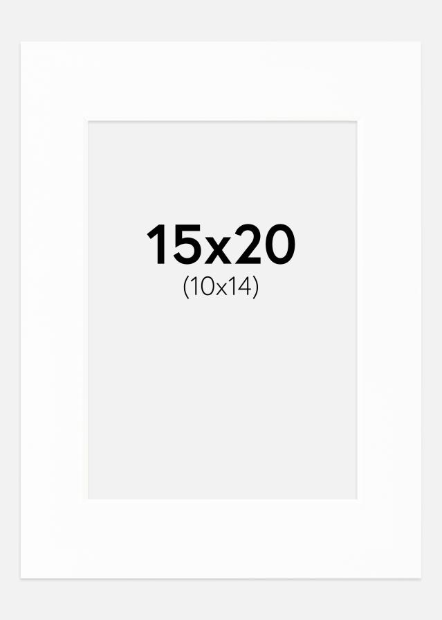 Πασπαρτού Canson Λευκό Λευκό πυρήνας 15x20 cm (10x14)