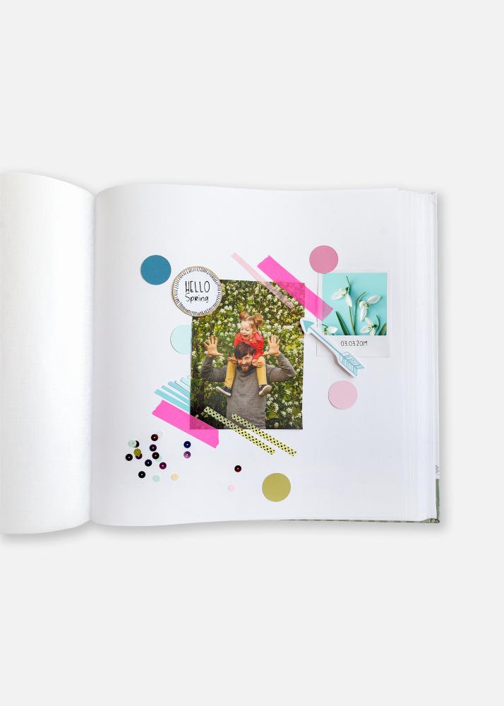 Amazing Memories Άλμπουμ Πράσινο - 28x29 cm (100 Λευκά Σελίδες / 50 φύλλα)