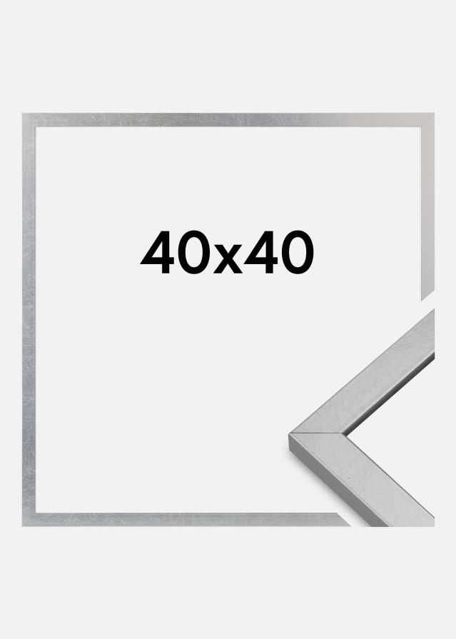 Πλαίσιο Minerva Ακρυλικό γυαλί Ασημί 40x40 cm