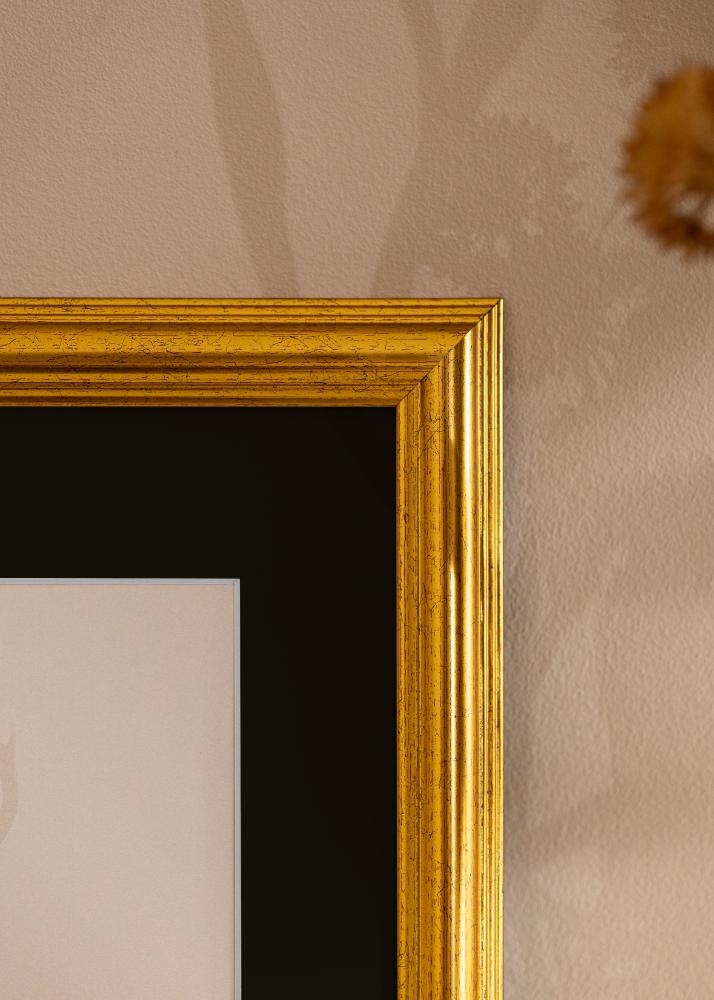 Πλαίσιο Västkusten Χρυσός 40x100 cm - Πασπαρτού Μαύρος 30x90 cm