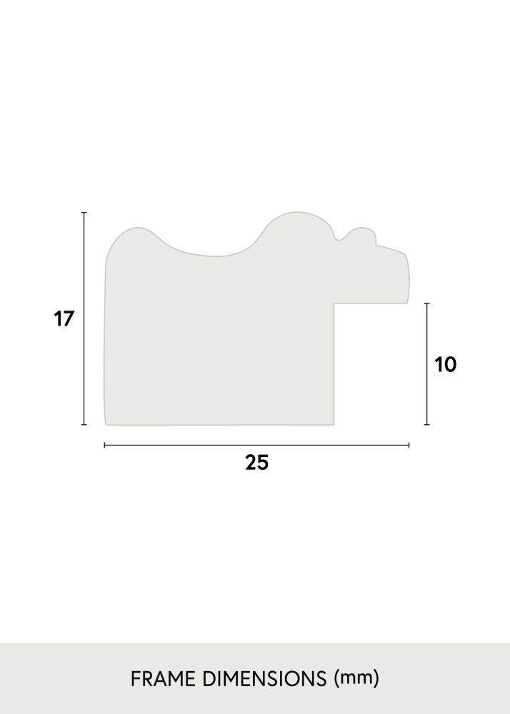 Πλαίσιο Drottningholm Ασημί II - Επιλογή μεγέθους