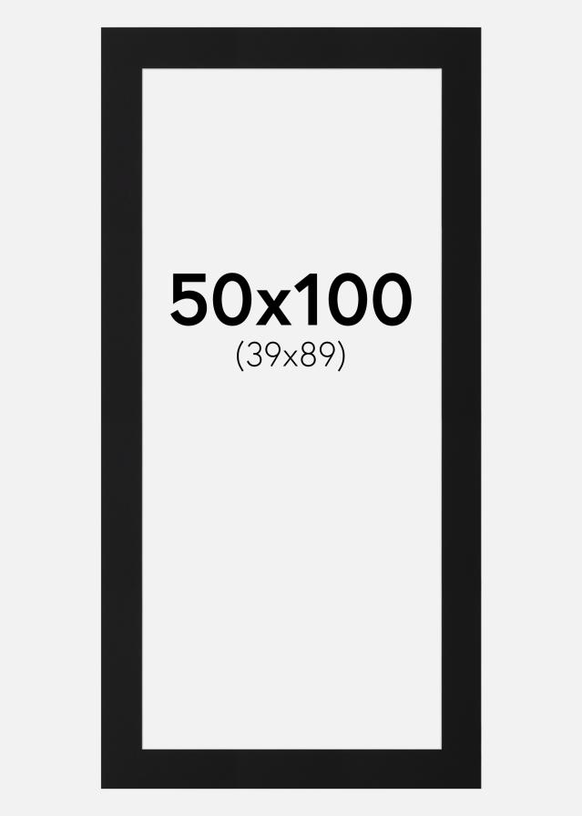 Πασπαρτού Μαύρο Πρότυπο (Λευκός Πυρήνας) 50x100 cm (39x89)