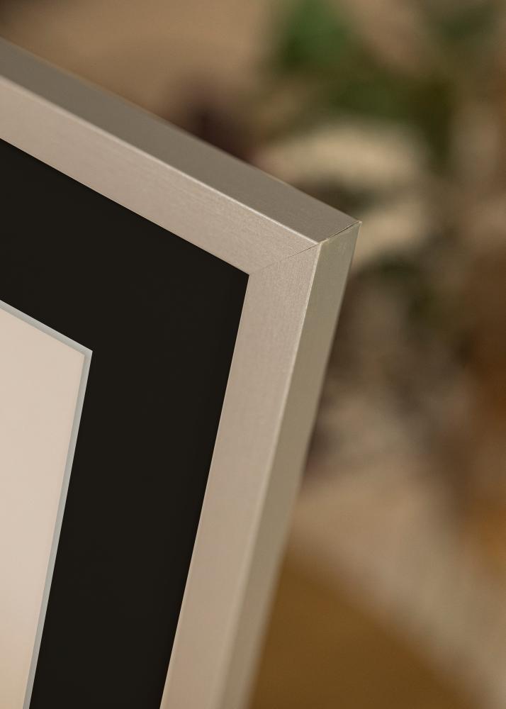 Πλαίσιο Selection Ασημί 40x60 cm - Πασπαρτού Μαύρος 30x50 cm