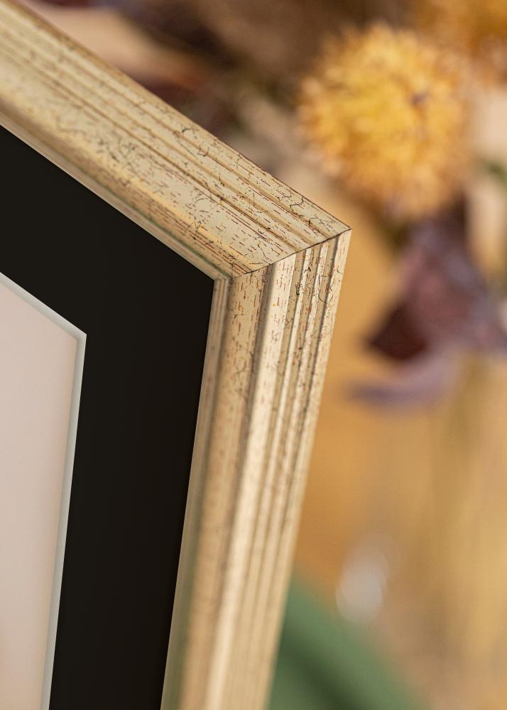 Πλαίσιο Västkusten Ασημί 70x100 cm - Πασπαρτού Μαύρος 62x93 cm