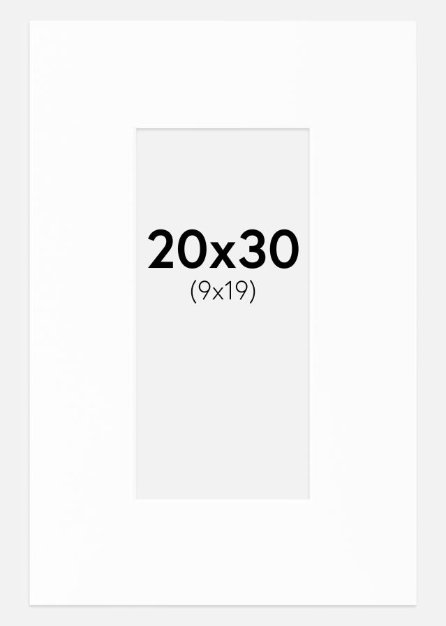 Πασπαρτού Canson Λευκό Λευκό πυρήνας 20x30 cm (9x19)