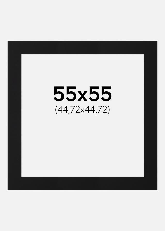 Πασπαρτού Μαύρο Πρότυπο (Λευκός Πυρήνας) 55x55 cm (44,72x44,72)