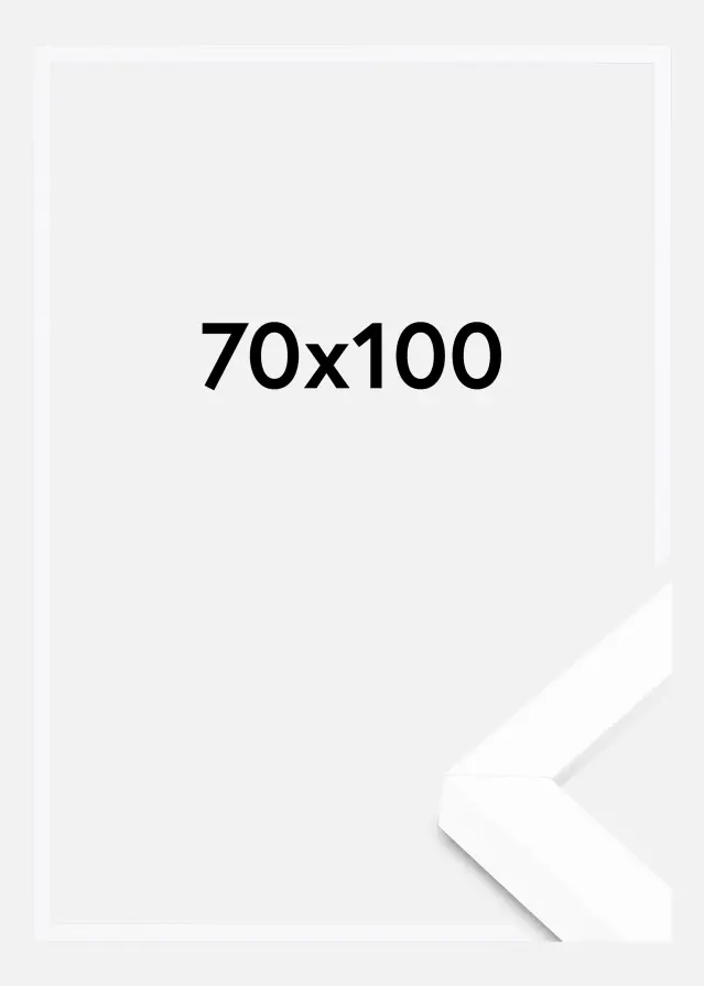 BGA Πλαίσιο κουτιού Ακρυλικό γυαλί Λευκό 70x100 cm