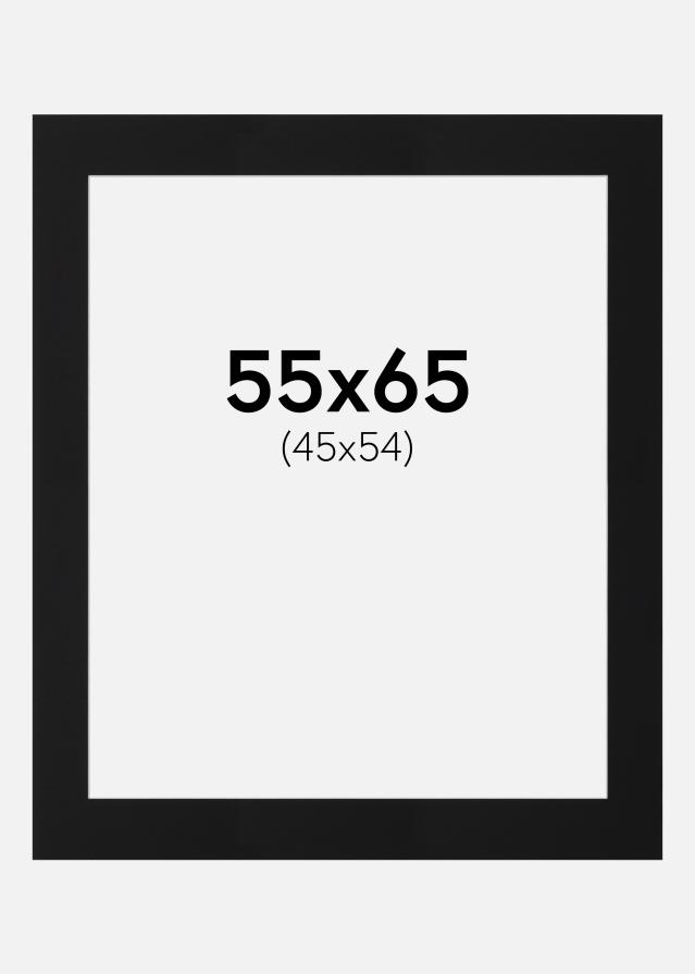 Πασπαρτού Μαύρο Πρότυπο (Λευκός Πυρήνας) 55x65 cm (45x54)