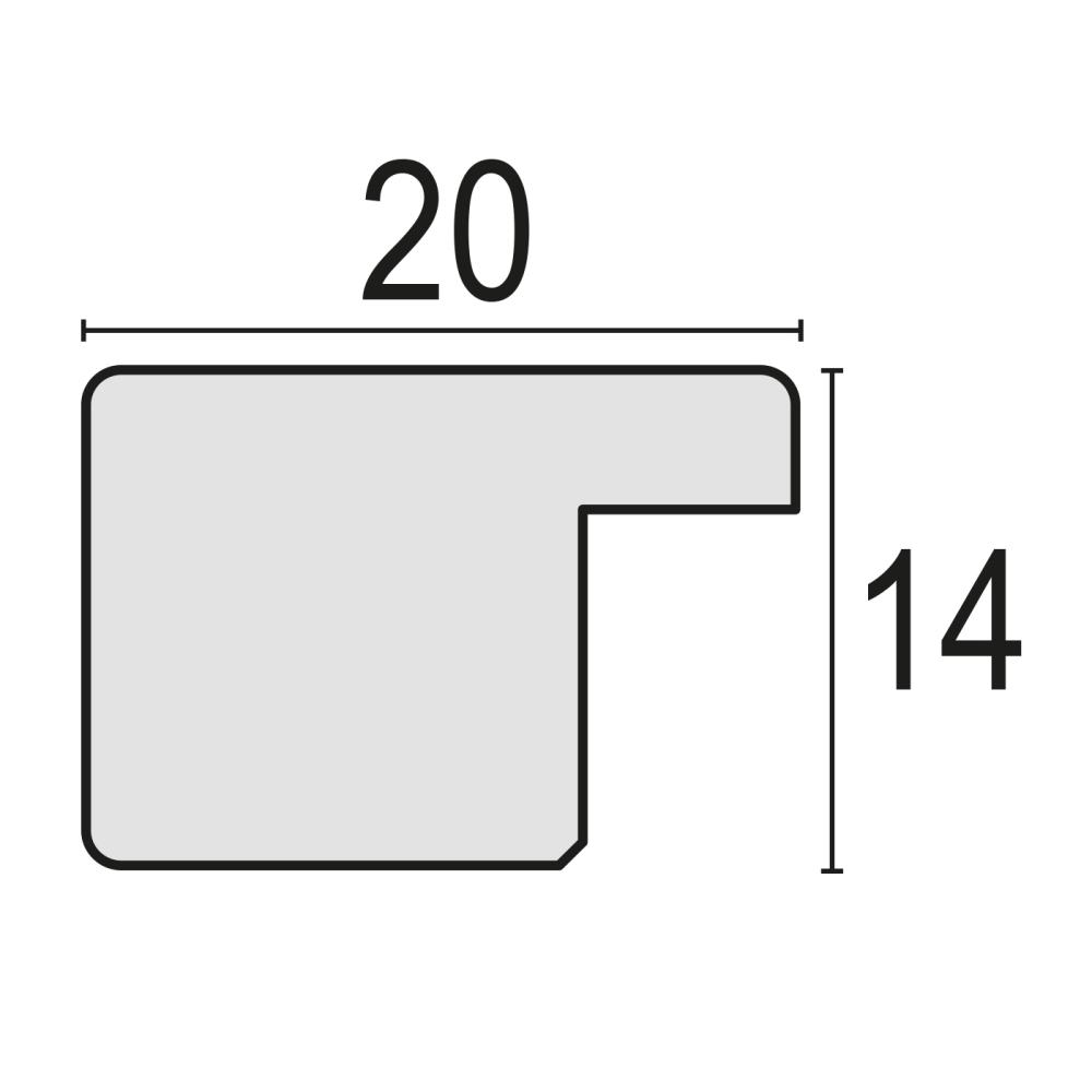 Πλαίσιο Theresa Καφέ 15x20 cm