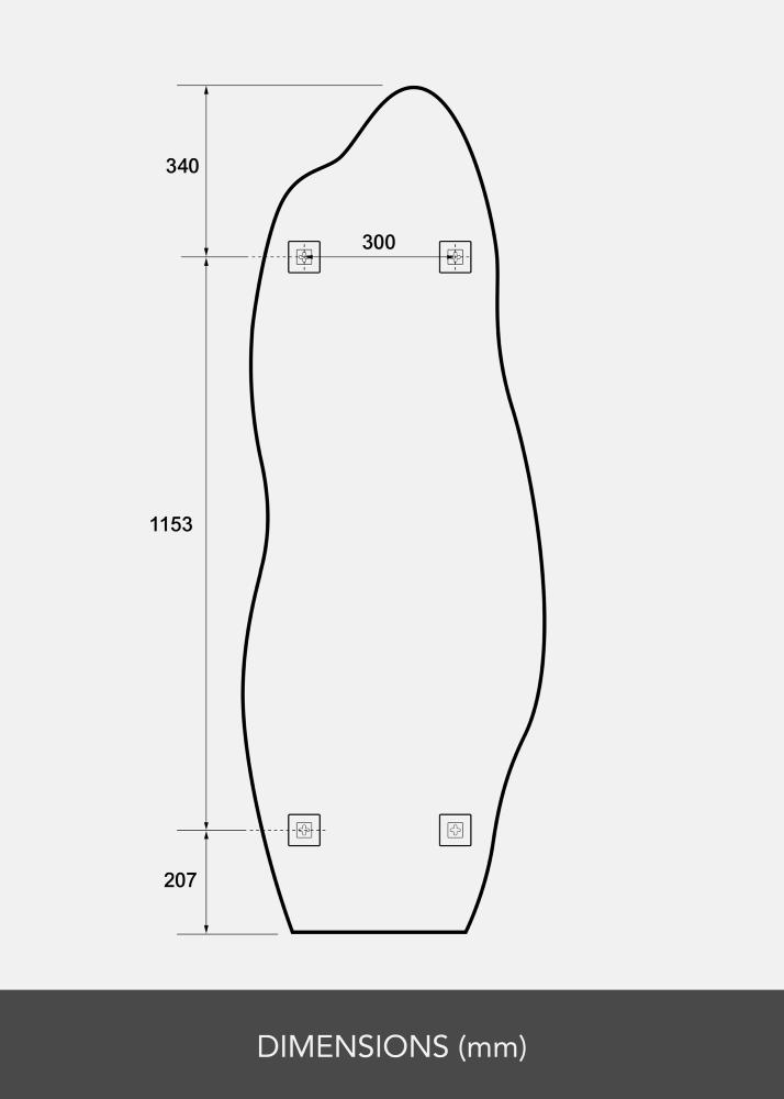 Καθρέφτης Echo 60x170 cm
