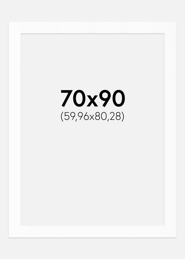 Πασπαρτού Λευκό Πρότυπο (Λευκός Πυρήνας) 70x90 cm (59,96x80,28)