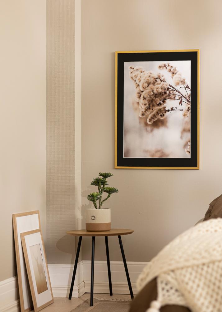 Πλαίσιο Edsbyn Χρυσός 30x40 cm - Πασπαρτού Μαύρος 8x12 inches