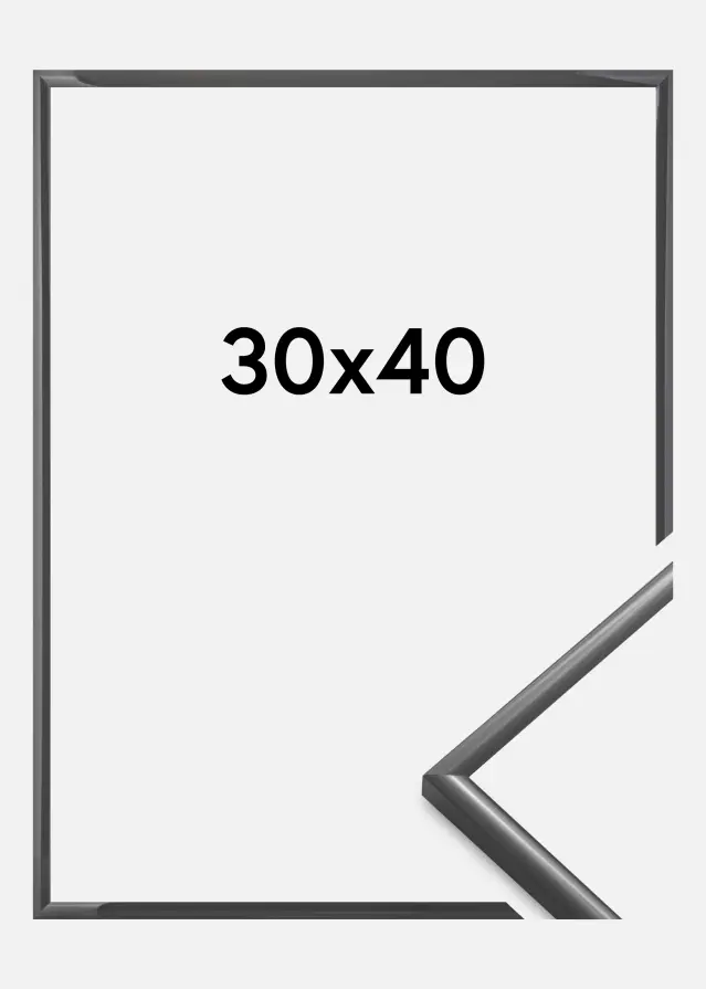 Πλαίσιο New Lifestyle Ακρυλικό γυαλί Σκούρο γκρι 30x40 cm