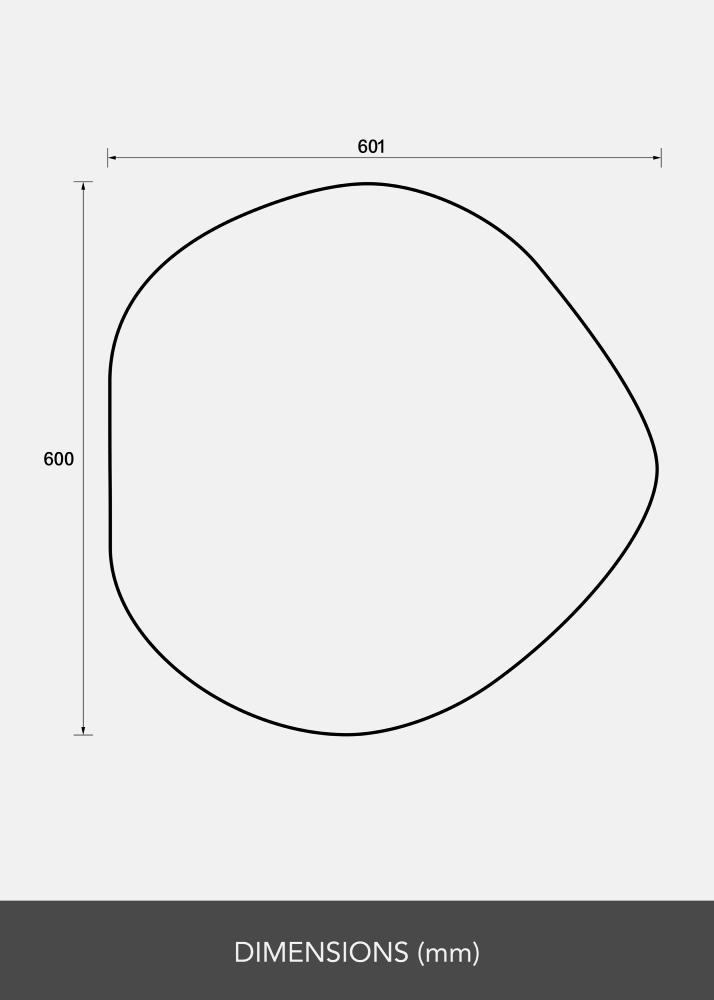 Καθρέφτης Crystal Clear 60x60 cm