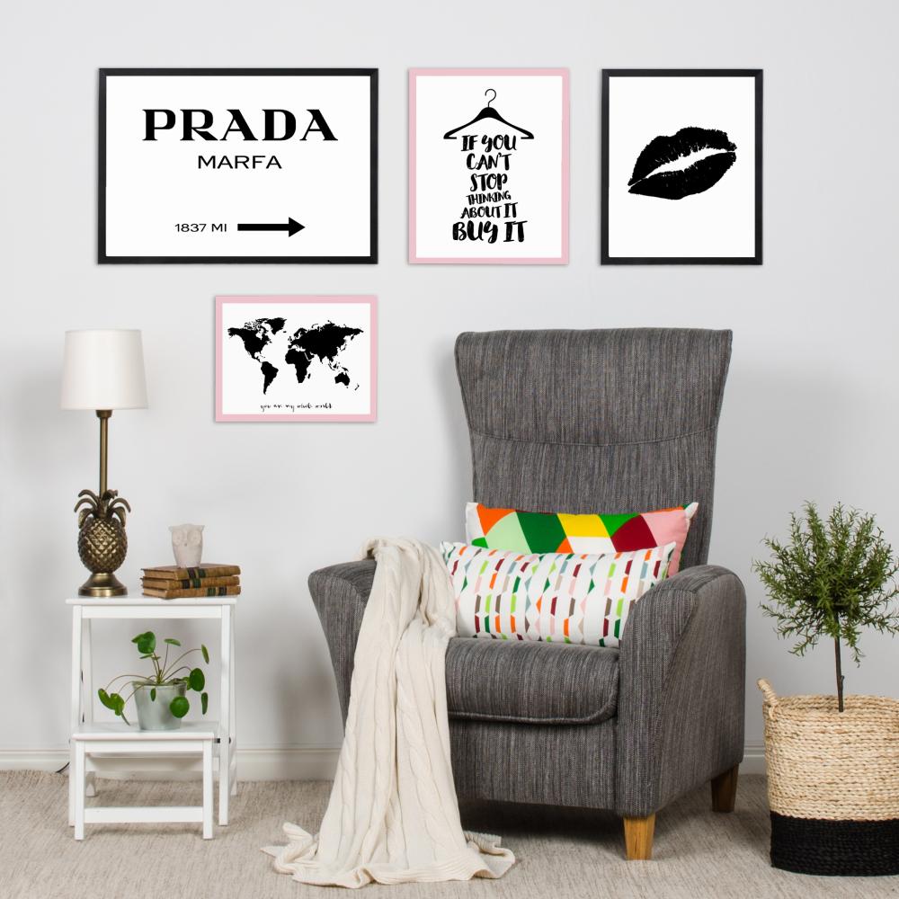 Prada Black Αφίσα