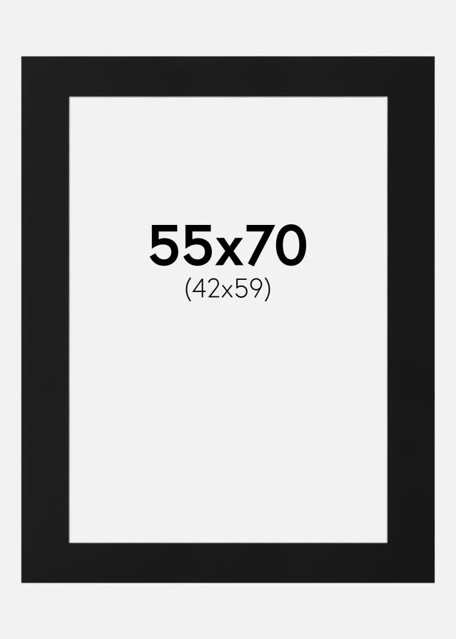 Πασπαρτού Μαύρο Πρότυπο (Λευκός Πυρήνας) 55x70 cm (42x59)