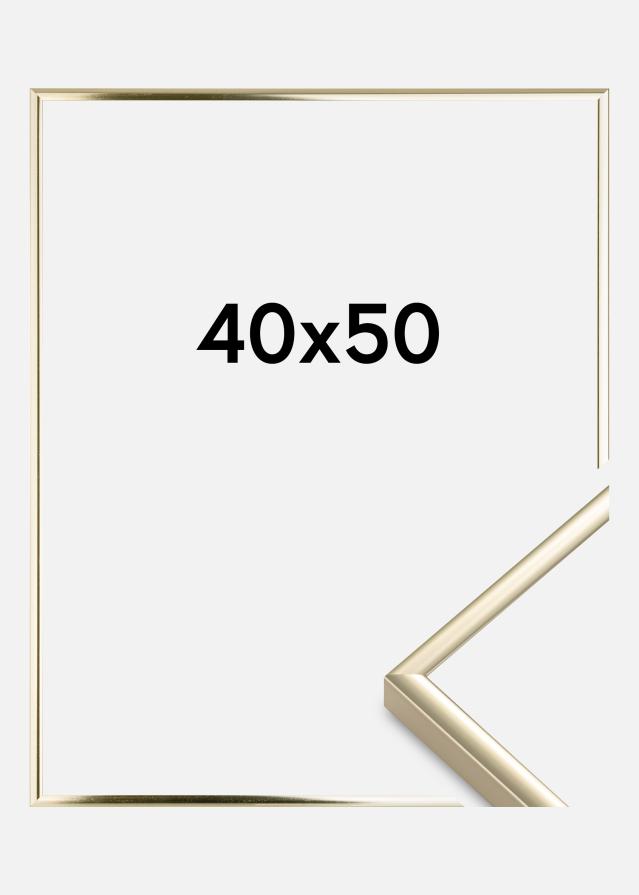 Πλαίσιο Αλουμίνιο Ακρυλικό γυαλί Λαμπερός Χρυσός 40x50 cm