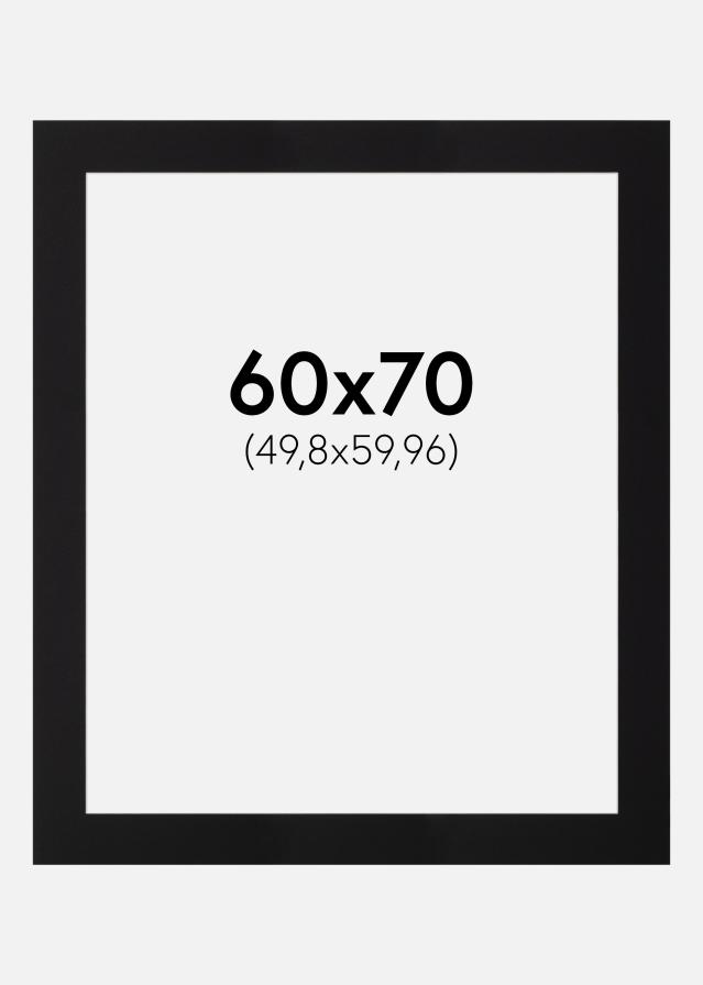 Πασπαρτού Canson Μαύρος Λευκό πυρήνας 60x70 cm (49,8x59,96)
