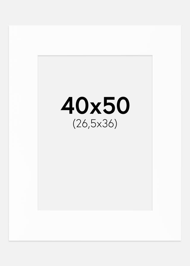 Πασπαρτού Canson Λευκό Λευκό πυρήνας 40x50 cm (26,5x36)