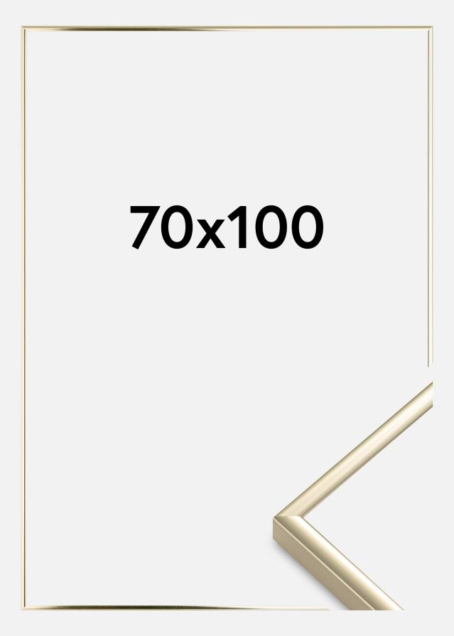 Πλαίσιο Αλουμίνιο Ακρυλικό γυαλί Λαμπερός Χρυσός 70x100 cm