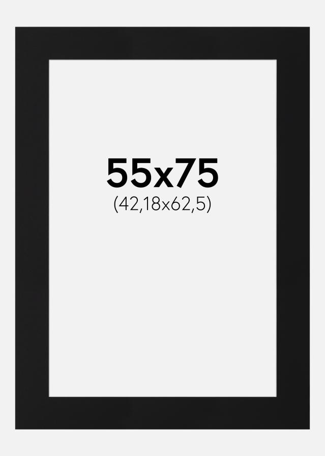 Πασπαρτού Μαύρο Πρότυπο (Λευκός Πυρήνας) 55x75 cm (42,18x62,5)