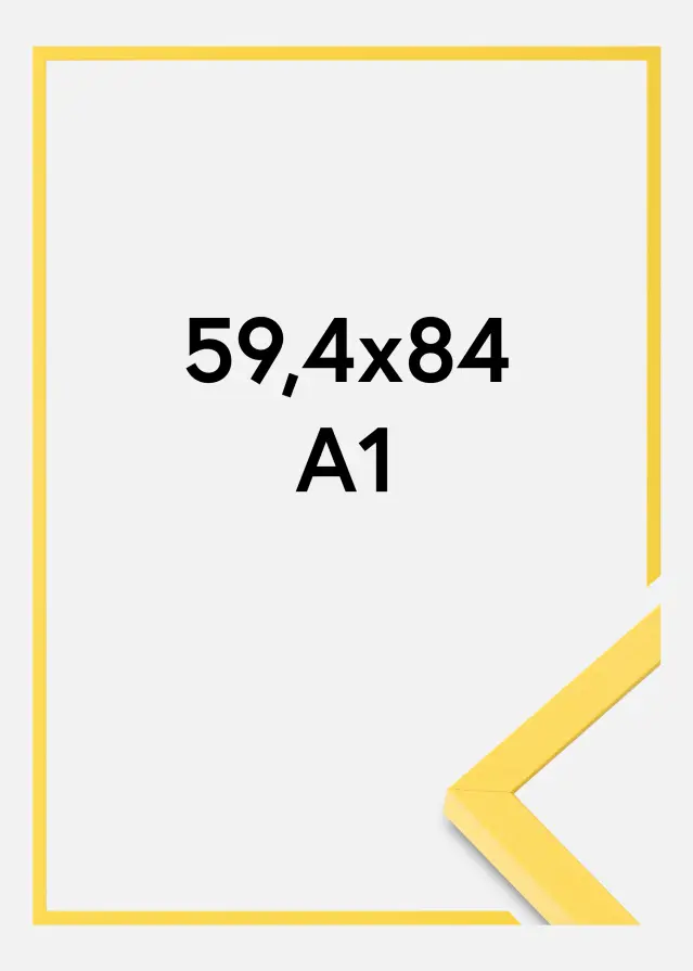 Χρωματιστό Ακρυλικό γυαλί Κίτρινο 59,4x84,1 cm (A1)