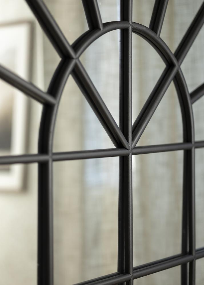 Καθρέφτης Window πεύκο Dome Μαύρος 103x180 cm