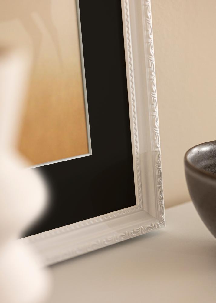 Πλαίσιο Abisko Λευκό 30x40 cm - Πασπαρτού Μαύρος 18x27 cm