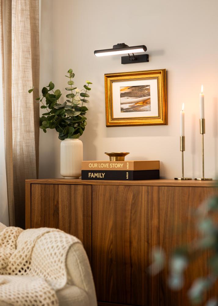 KAILA Gleam Μπαταριοκίνητος Φωτισμός Πίνακα 32 cm - Μαύρο