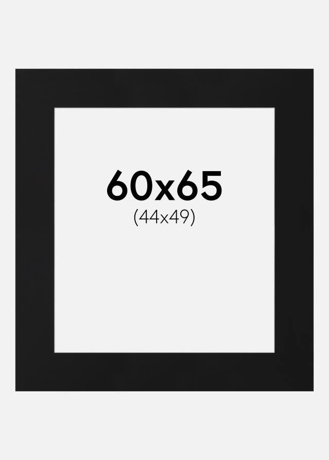 Πασπαρτού Μαύρο Πρότυπο (Λευκός Πυρήνας) 60x65 cm (44x49)