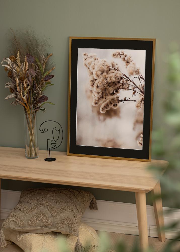 Πλαίσιο Edsbyn Χρυσός 30x40 cm - Πασπαρτού Μαύρος 8x12 inches