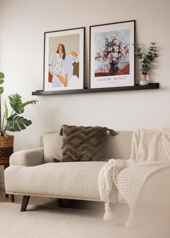 KAILA Ράφι για Πλαίσια Μαύρο 140 cm