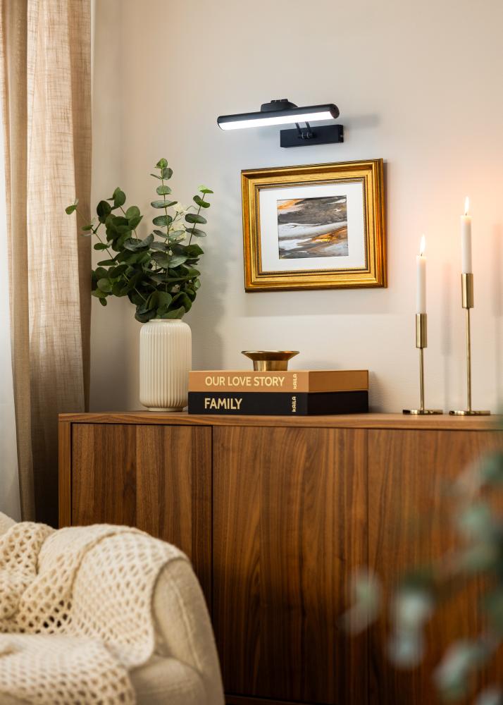 KAILA Gleam Μπαταριοκίνητος Φωτισμός Πίνακα 32 cm - Μαύρο