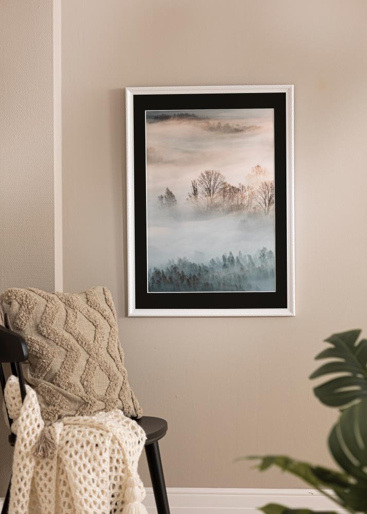 Πλαίσιο Abisko Λευκό 30x40 cm - Πασπαρτού Μαύρος 18x27 cm