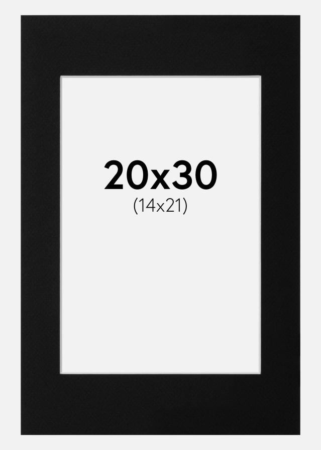 Πασπαρτού Μαύρος Πρότυπο Λευκό πυρήνας 20x30 (14x21)