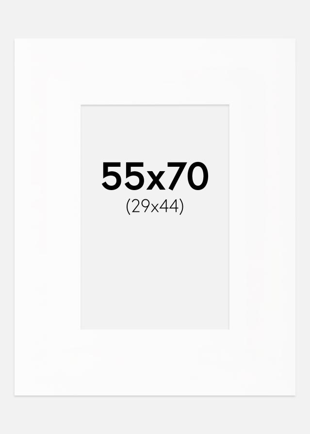 Πασπαρτού XL Πρότυπο Λευκό Λευκό πυρήνας 55x70 cm (29x44)