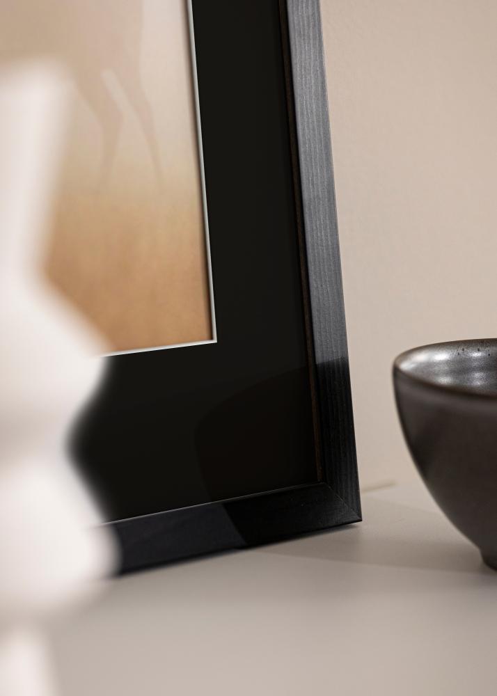 Πλαίσιο Κομψός Μαύρος 18x24 cm - Πασπαρτού Μαύρος 13x18 cm