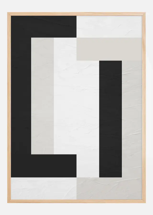 Black and White Line Art ll Αφίσα