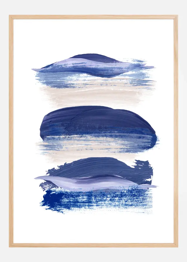 Boho Purple Lines Αφίσα