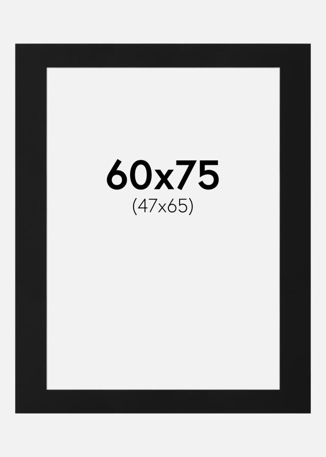 Πασπαρτού Μαύρο Πρότυπο (Λευκός Πυρήνας) 60x75 cm (47x65)