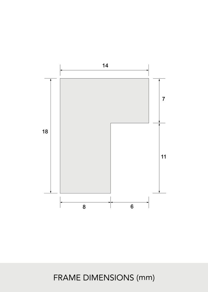 Πλαίσιο Massiv Ek Akrylglas 21x29,7 cm (A4)